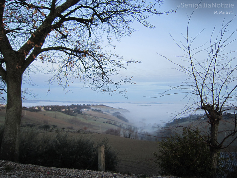 06/02/2014 - Nuvole basse sulle colline dell'entroterra
