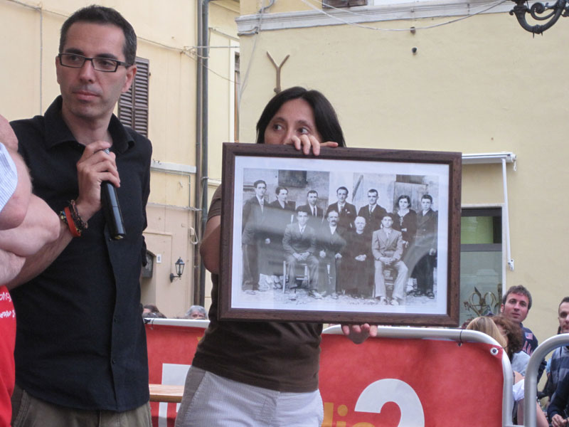 Foto dei Fratelli Cervi aggiudicata al PD di Senigallia durante l'asta per Libera