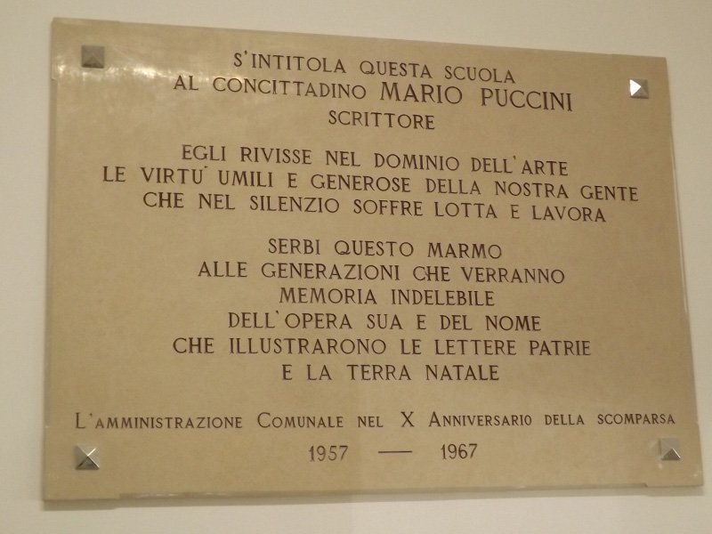 L'omaggio a Mario Puccini