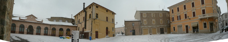 Il Centro Storico di Senigallia sotto la neve