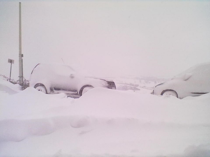 Roncitelli sotto la neve il 4 febbraio